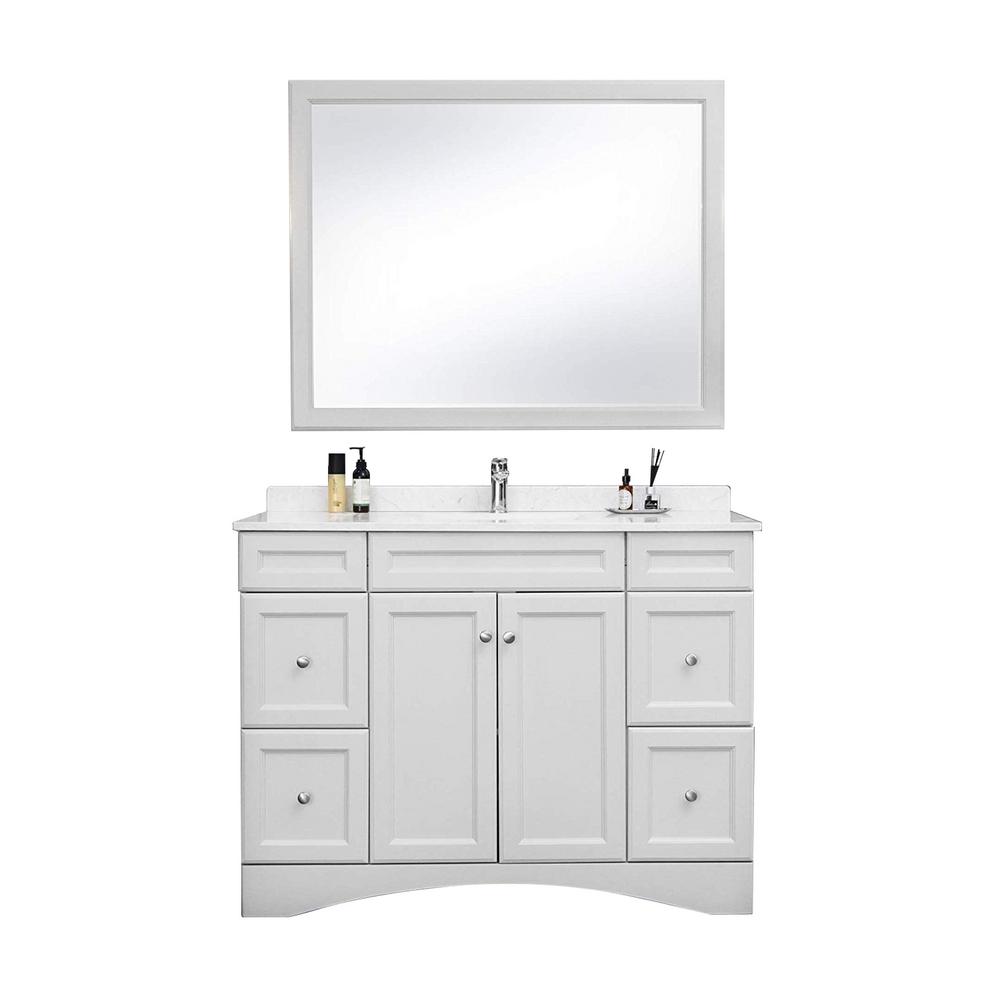 Casainc Bathroom Vanity Cabinet Marble Countertop Grey Bathroom Vanities
