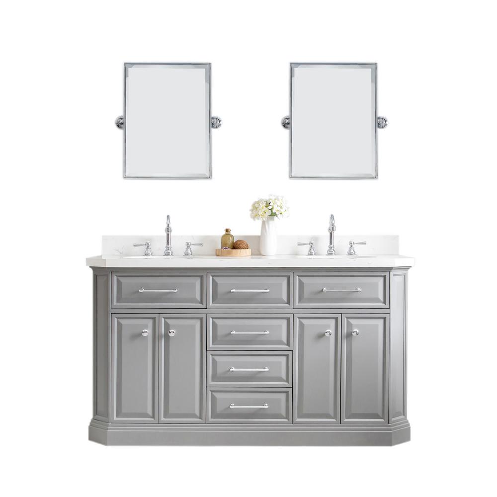 Water Creation Bath Vanity Basin Chrome Mirror Faucet Bathroom Vanities
