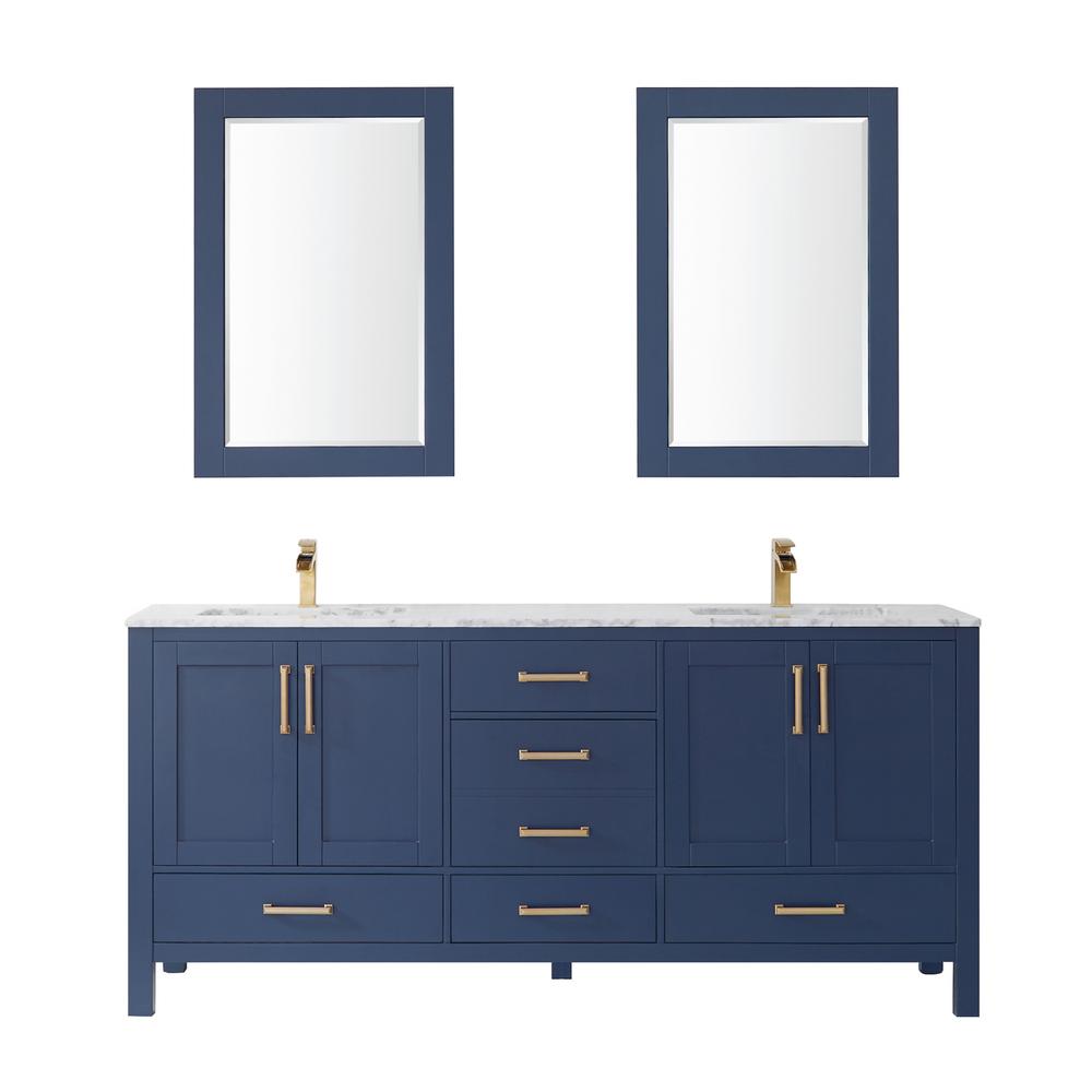 Roswell Bath Vanity Marble Countertop Basin Mirror Bathroom Furniture Sets