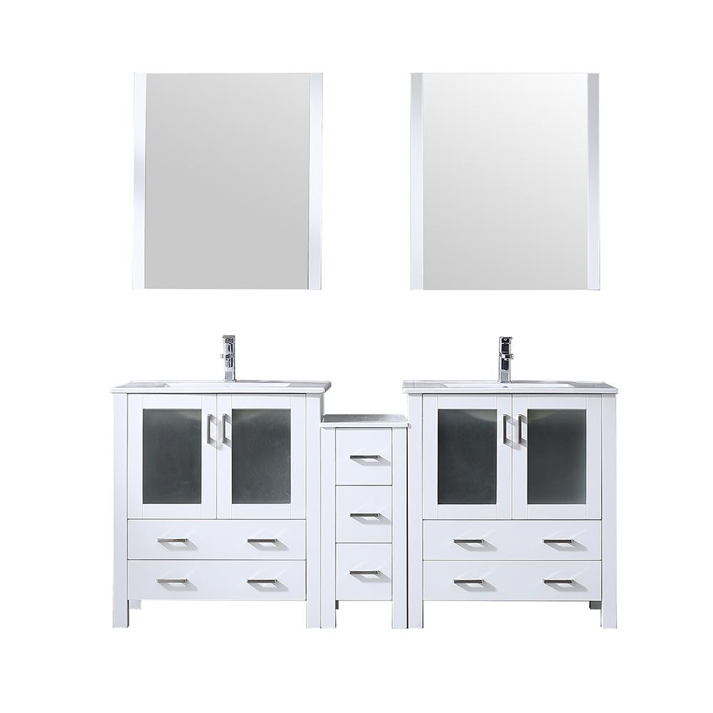 Lexora Bath Top Square Sink Mirrors Bathroom Vanities