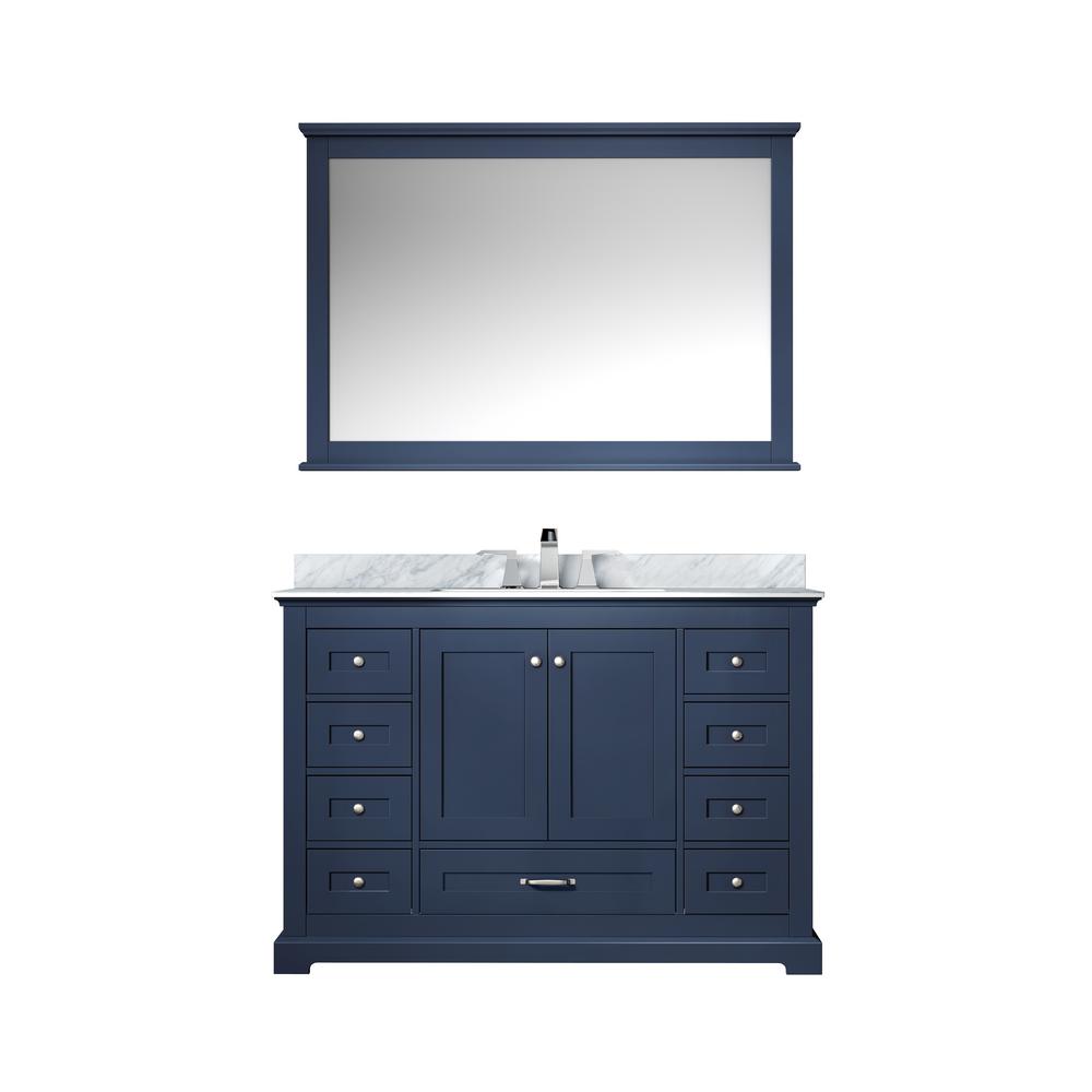 Lexora Vanity Marble Top Square Sink Mirror Faucet Bathroom Furniture Sets