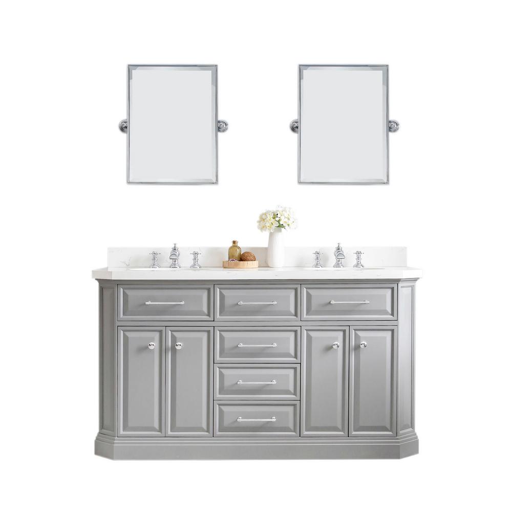 Water Creation Bath Top Basin Chrome Mirror Faucets Bathroom Furniture Sets