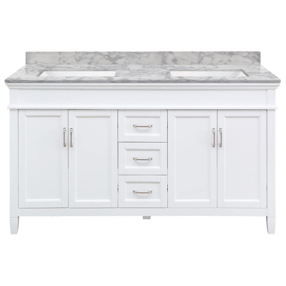 Home Decorators Bath Vanity Marble Top Sink 10666