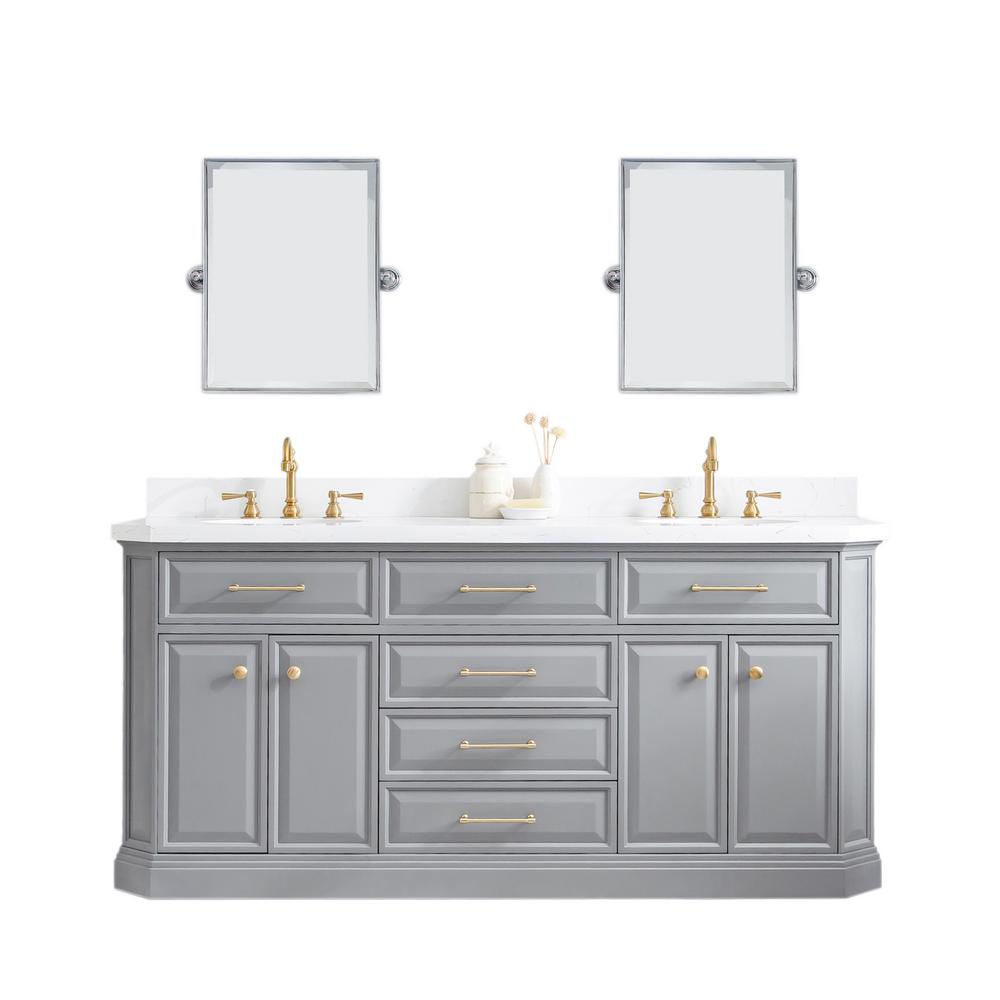 Water Creation Bath Top Basin Chrome Mirror Hook Faucet Bathroom Vanities