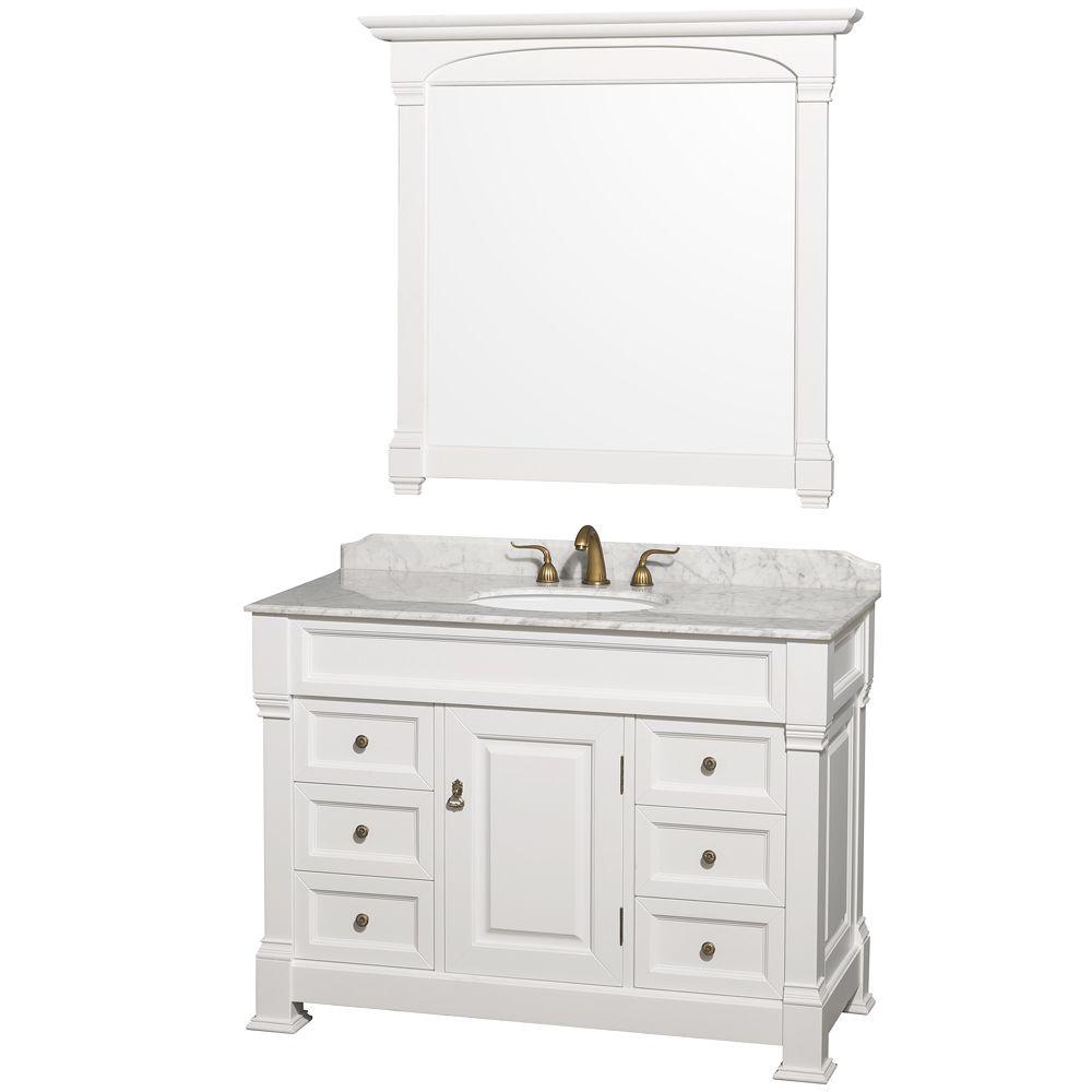 Wyndham Vanity Marble Top Undermount Sink Bathroom Furniture Sets