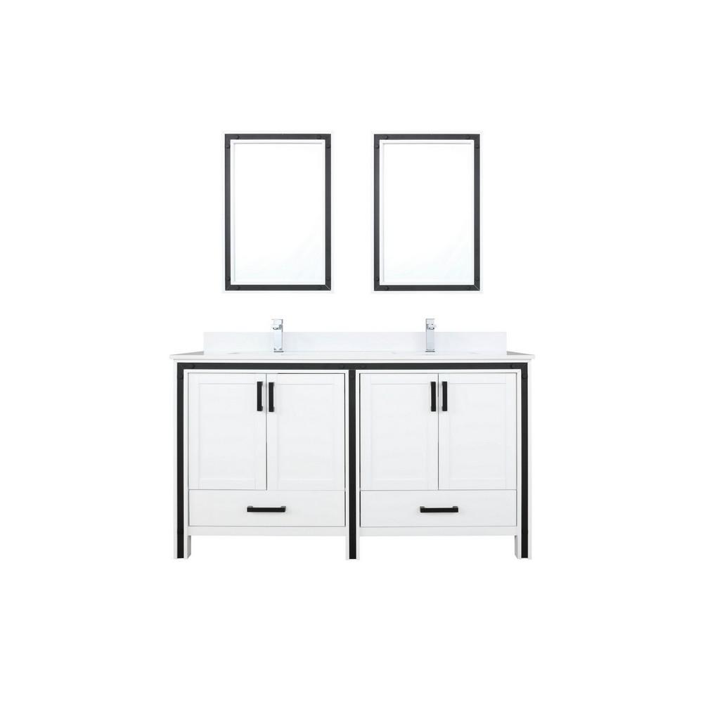 Lexora Double Vanity Marble Top Basin Mirrors Bathroom Furniture Sets