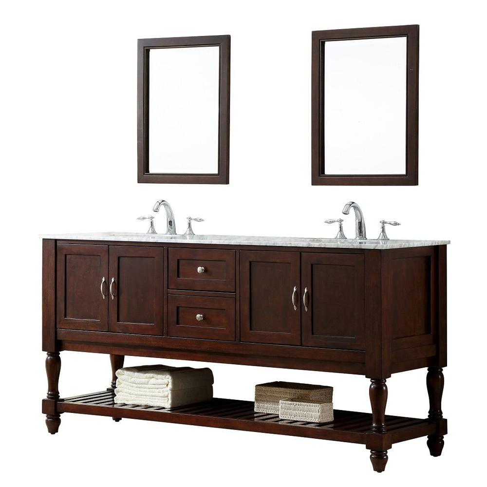Direct Vanity Sink Double Vanity Marble Top Mirror Bathroom Vanities