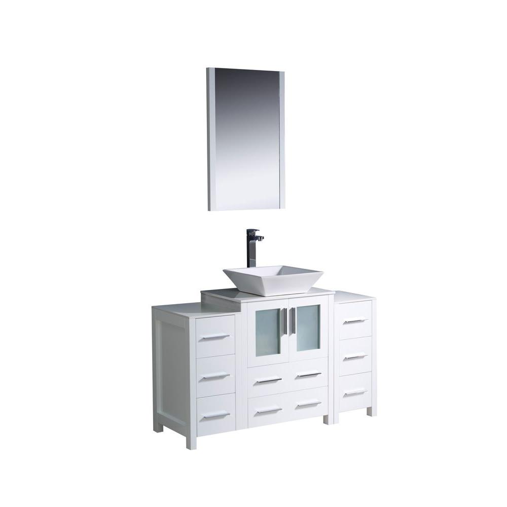 Fresca Vanity Basin Mirror Side Cabinets Bathroom Furniture Sets
