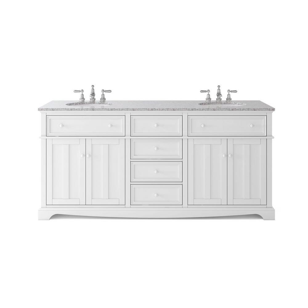 Home Decorators Double Vanity Granite Top Sink 13085