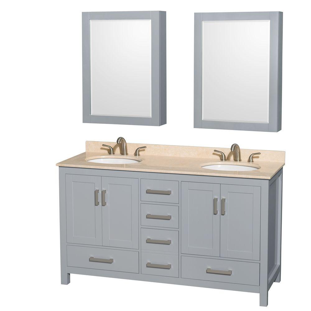 Wyndham Vanity Marble Top Basin Cabinet Mirrors Bathroom Furniture Sets