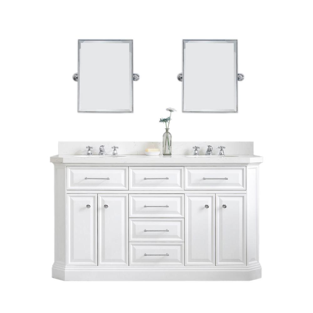 Water Creation Bath Vanity Top Basin Chrome Mirror Bathroom Furniture Sets