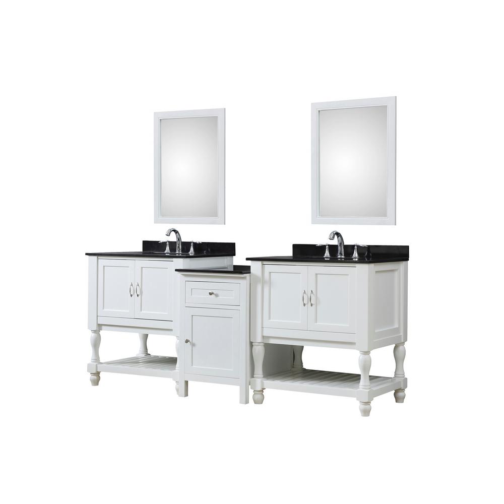 Direct Vanity Sink Bath Makeup Vanity Granite Top Basin Mirrors Bathroom Vanities