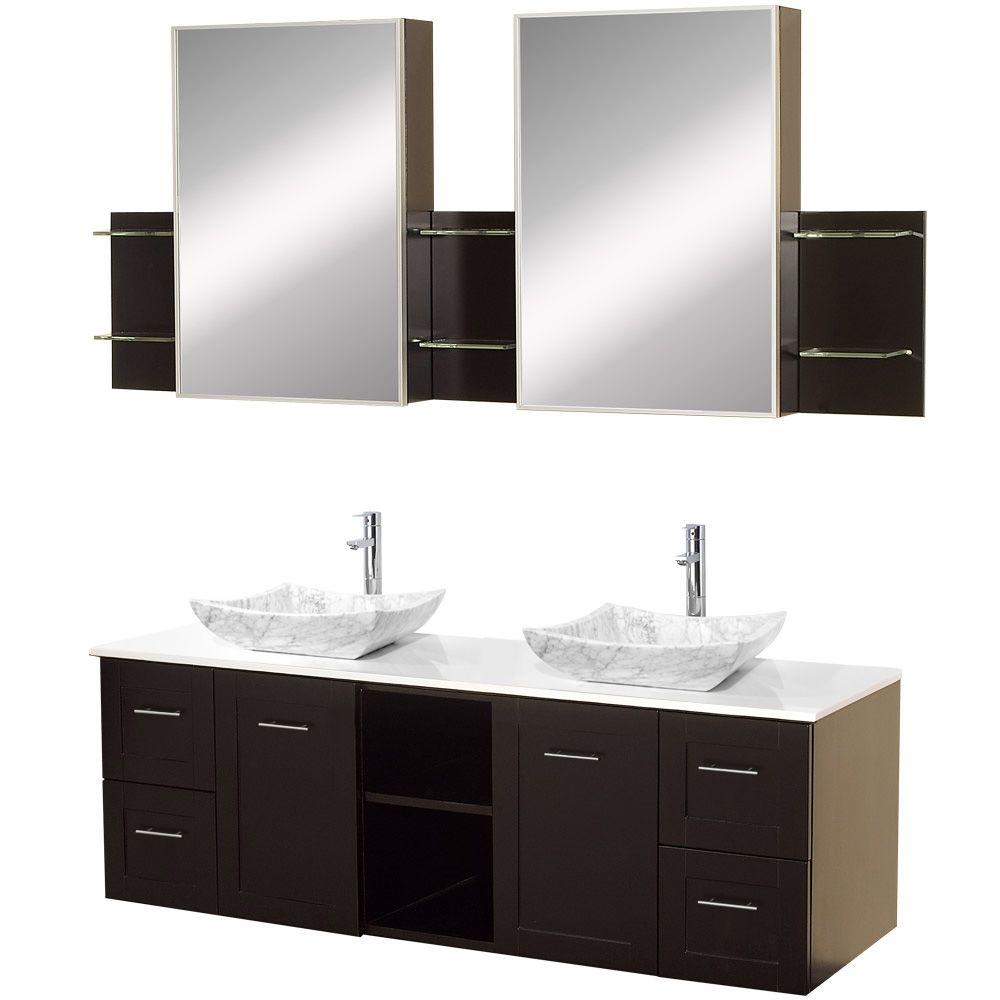 Wyndham Vanity Double Basin Medicine Cabinets Bathroom Furniture Sets