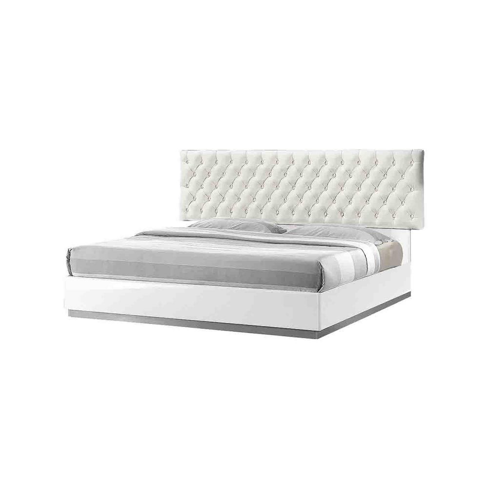 Best Master Furniture Queen Platform Bed Silver 398