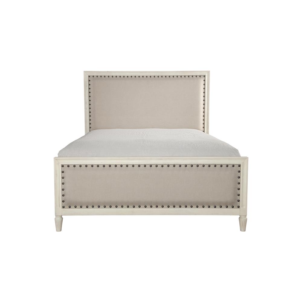 Luxeo Queen Wood Bed Upholstered Linen 293