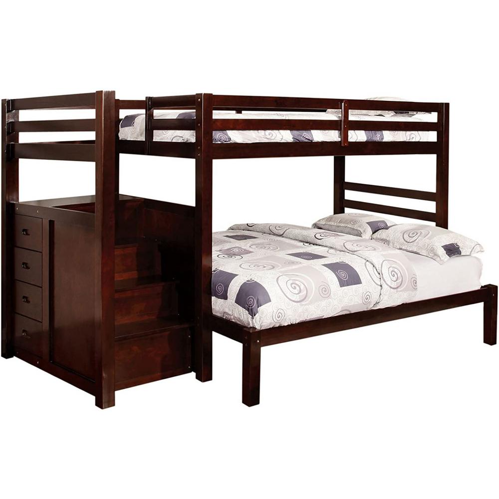 Williams Pine Twin Bunk Bed Set Walnut Bed Beds Bed Frames
