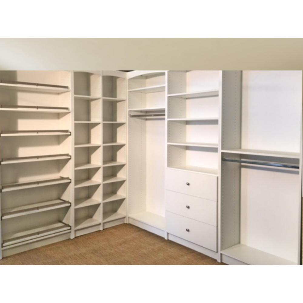 N K S Designs Wood Freestanding Closet System