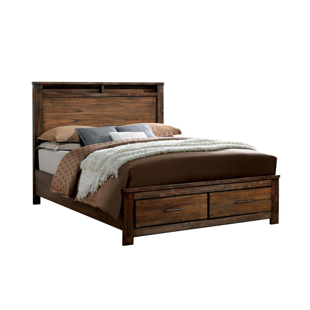 Williams Oak Queen Bed Brown Beds Bed Frames