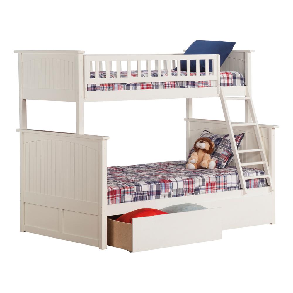 Atlantic Furniture Bunk Twin Bed Drawers Beds Bed Frames