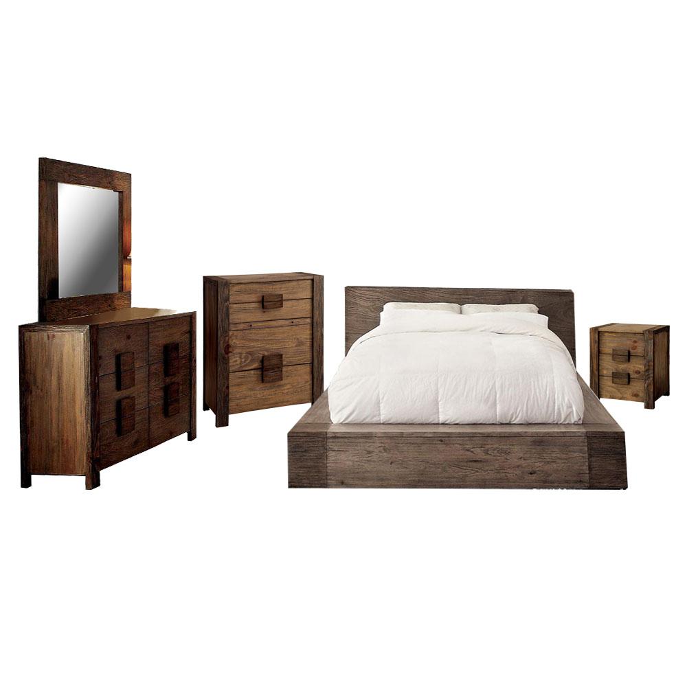 Williams Queen Bed Set Chest Tone Bedroom Furniture