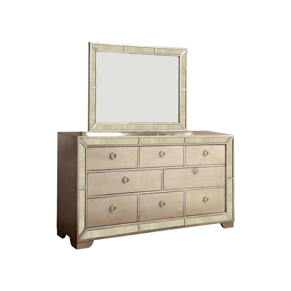 Williams Dresser Mirror Gold Bedroom Furniture