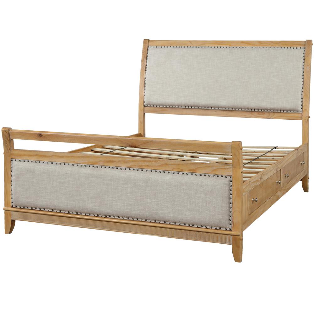 Boyel Living Storage Bed Upholstered Headboard Bed Drawers 717