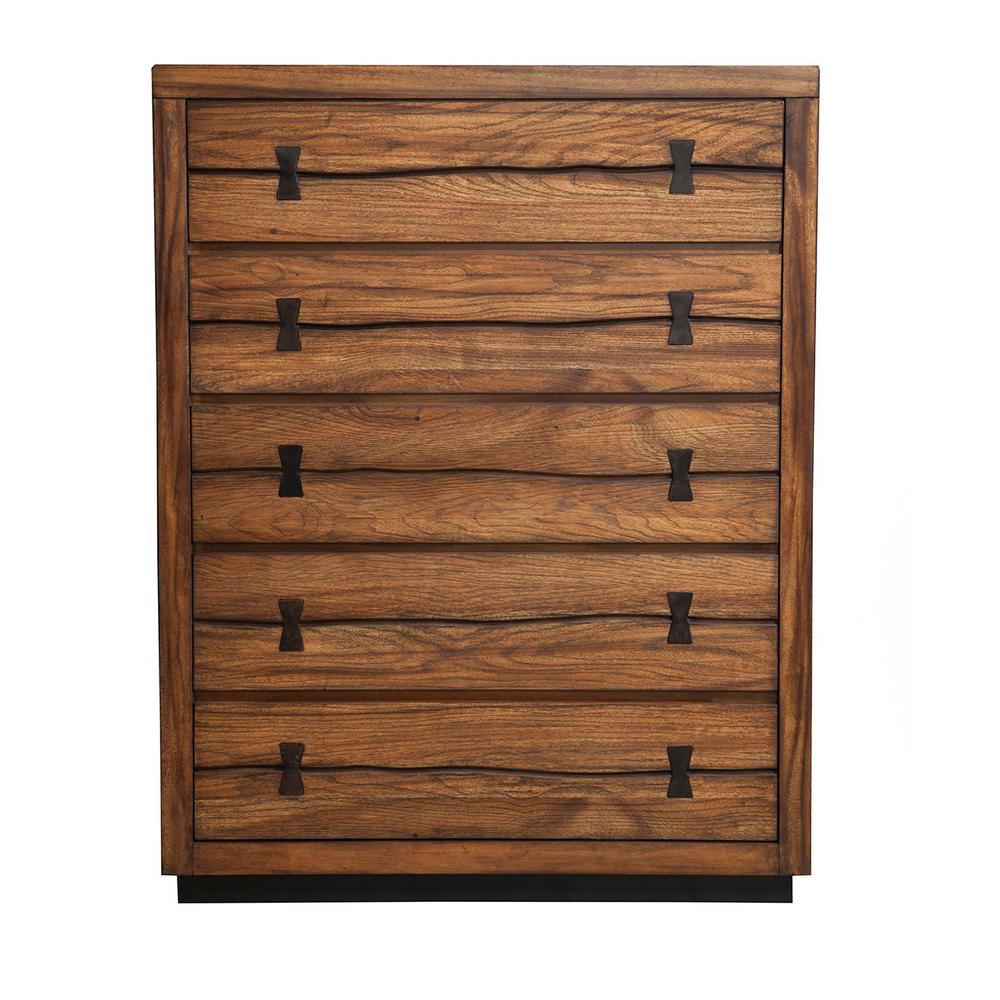 Alpine Furniture Drawer Wood Chest Red 544