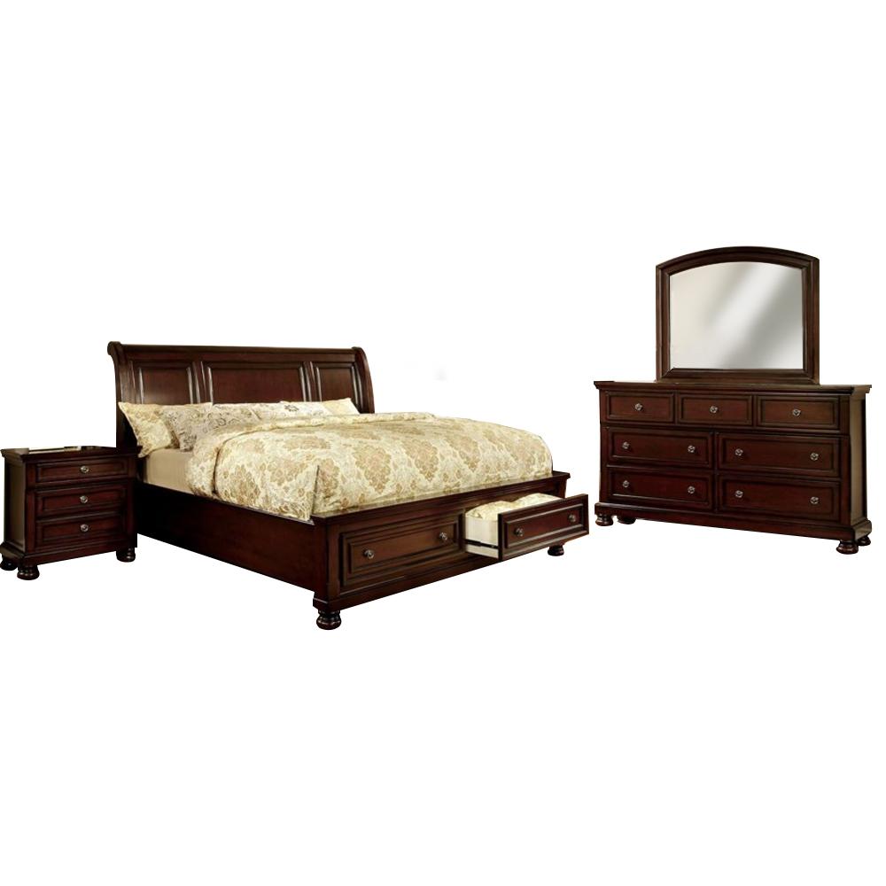 Williams Cherry Queen Bed Set Bedroom Furniture Sets