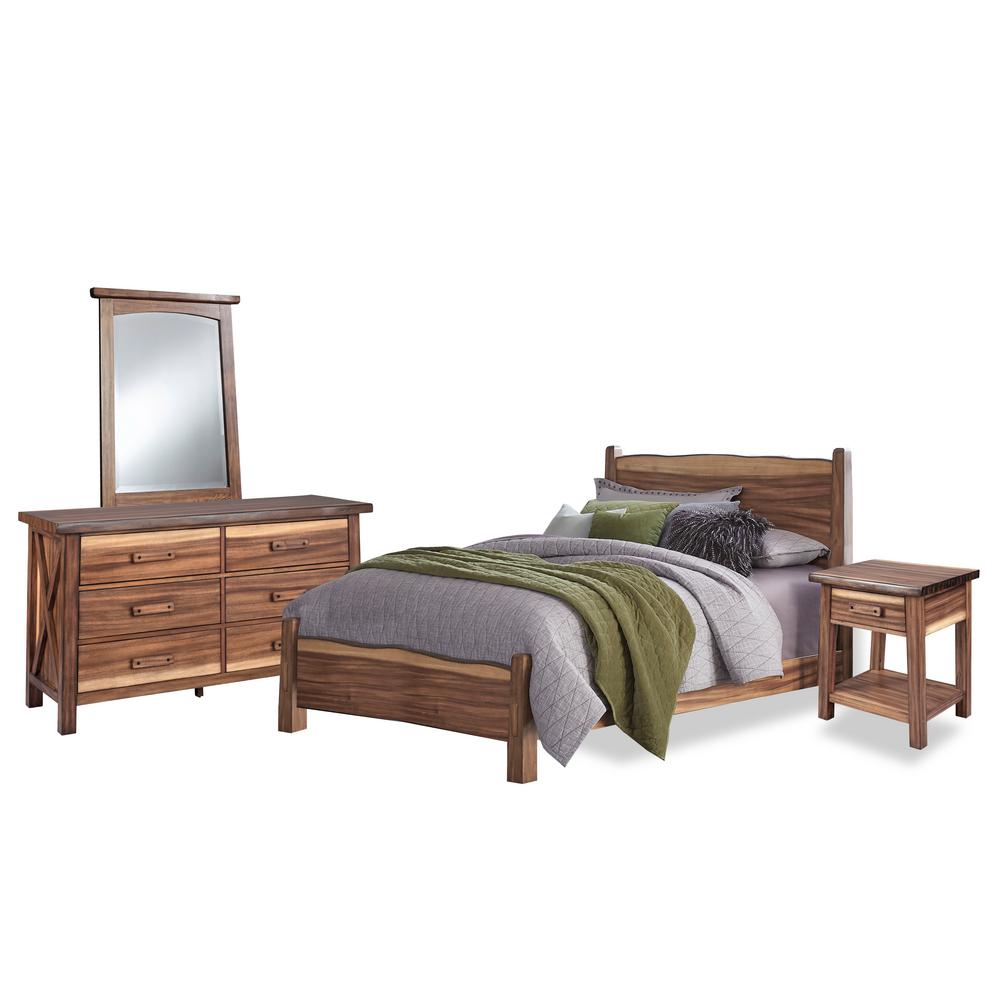 Homestyles Teak Queen Bed Stand Dresser Mirror Teak Q Furniture Collections