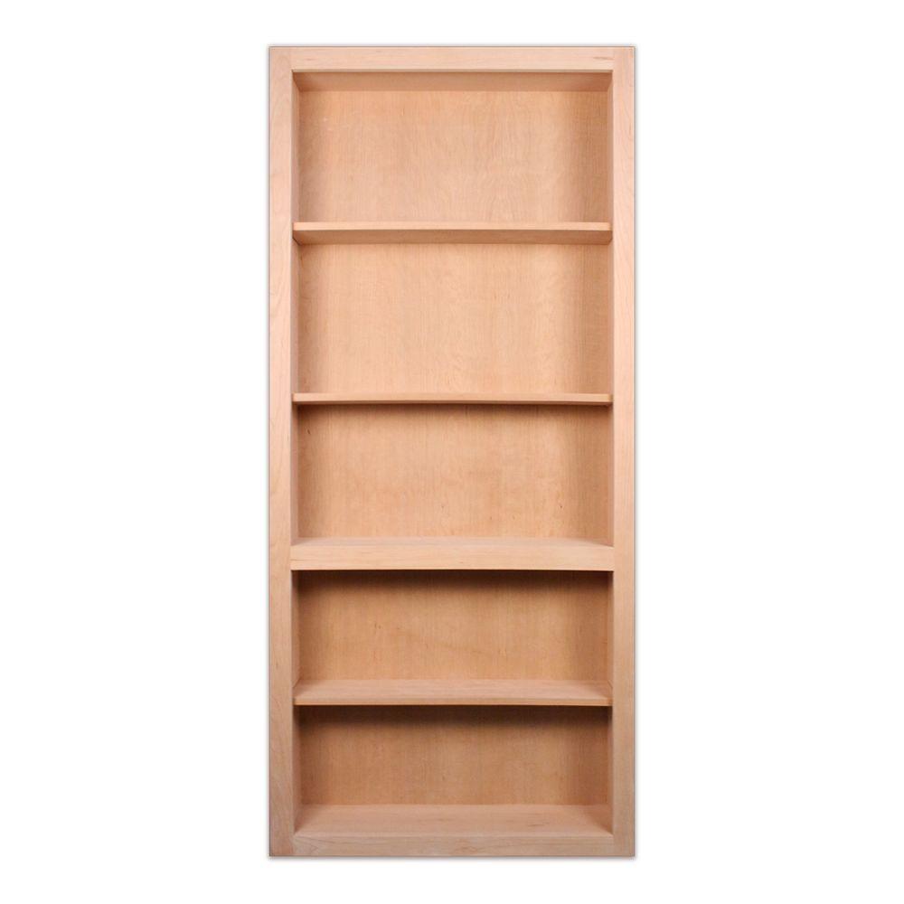 Invisidoor Cherry Wood Bookcase Cherry 403
