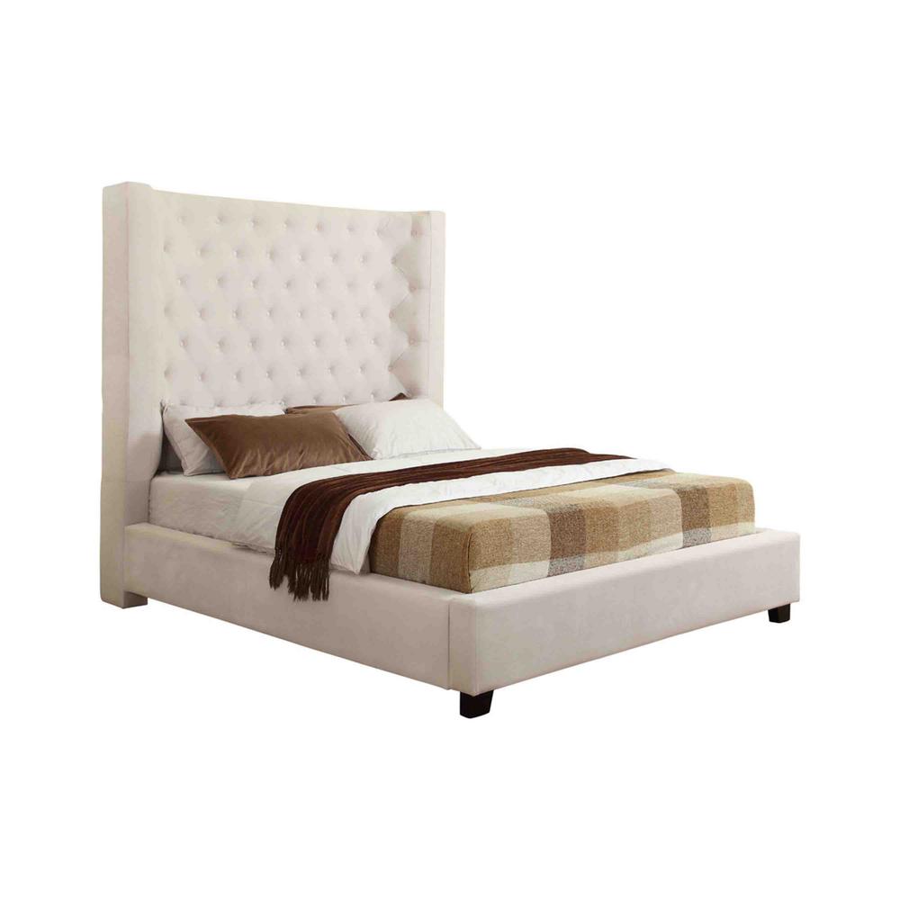 Best Master Furniture Platform Bed Ivory 737
