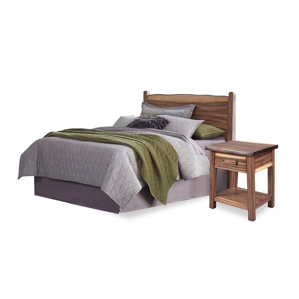 Homestyles Teak Queen Bed Stand Wood Queen 806