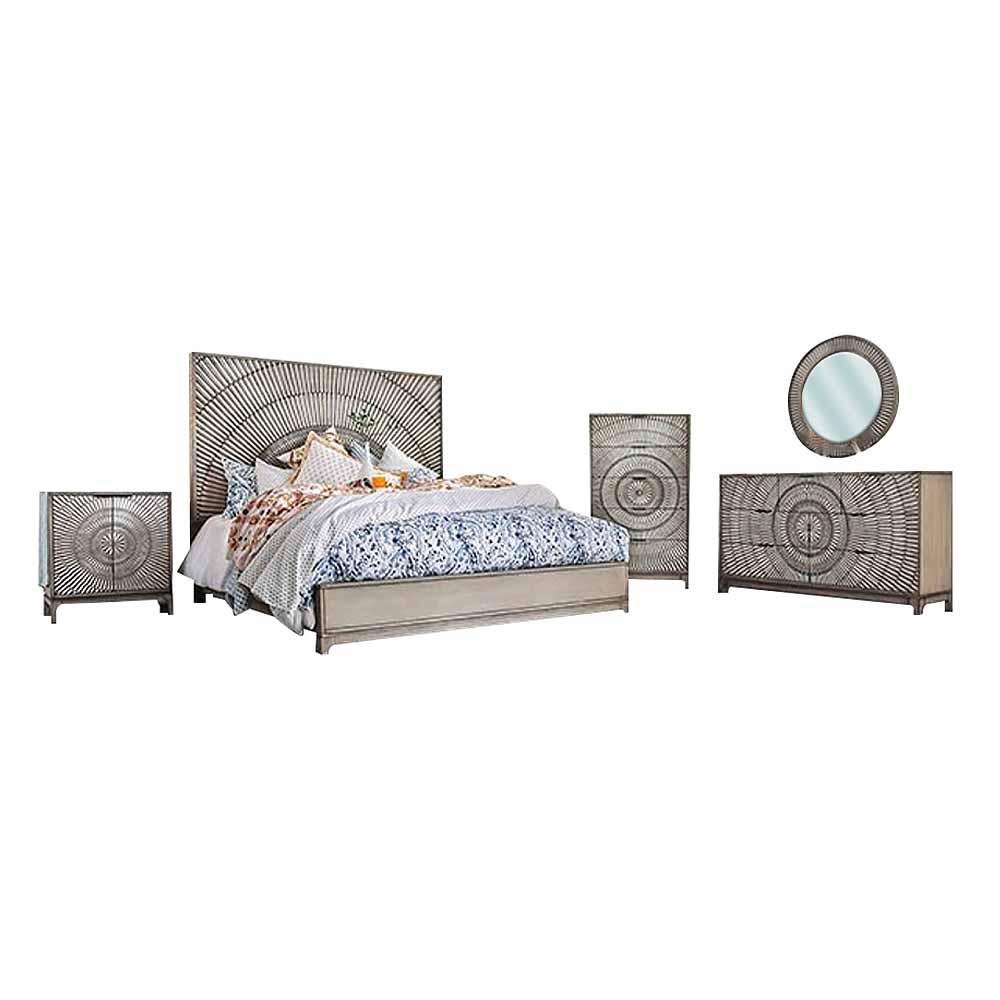 Williams Queen Bed Set Chest Gray