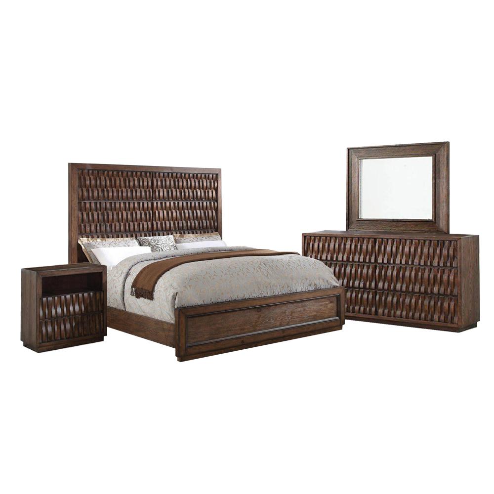 Williams Queen Bed Set Headboard Chestnut Bedroom Furniture
