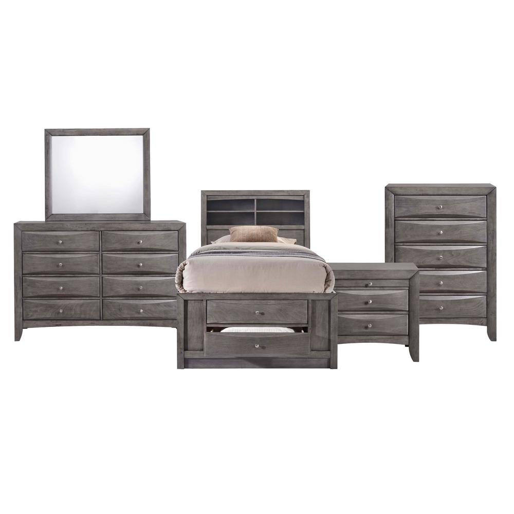 Picket Twin Storage Bedroom Set Furniture Collections
