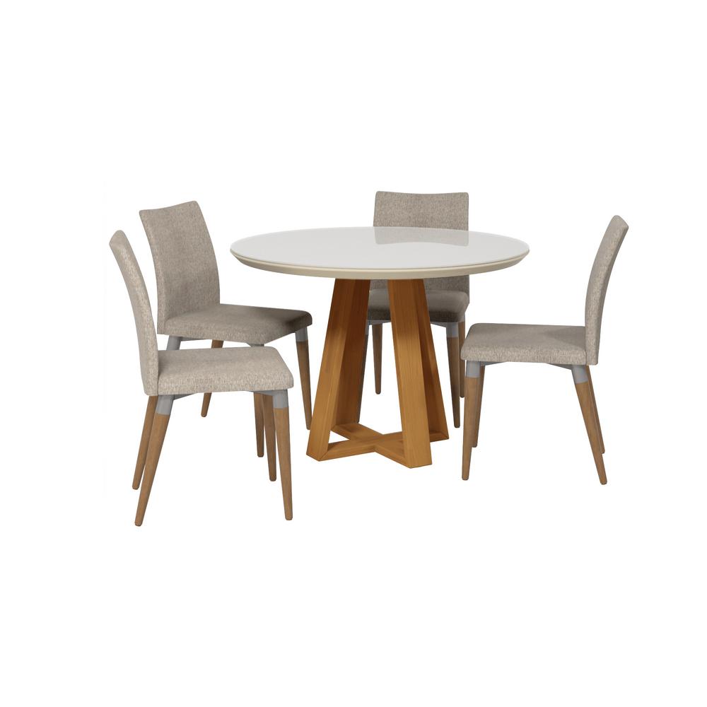 Luxor Round Table Chair Set Grey 16620