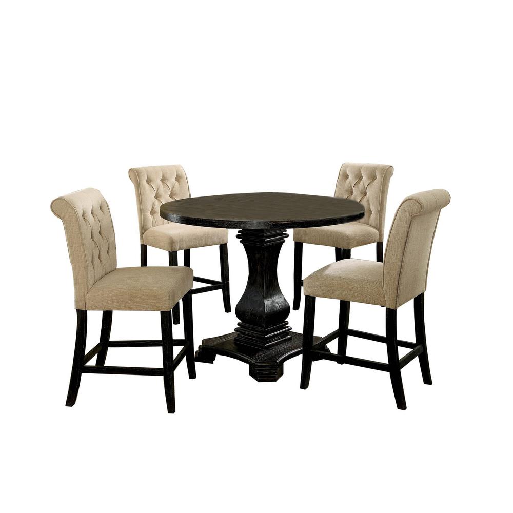 Williams Bench Round Counter Table Set 5242