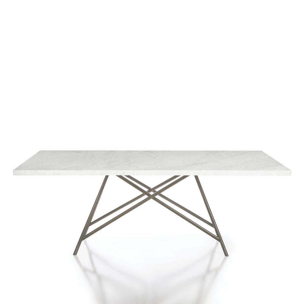 Modus Furniture Marble Steel Table Kitchen Dining Room Tables