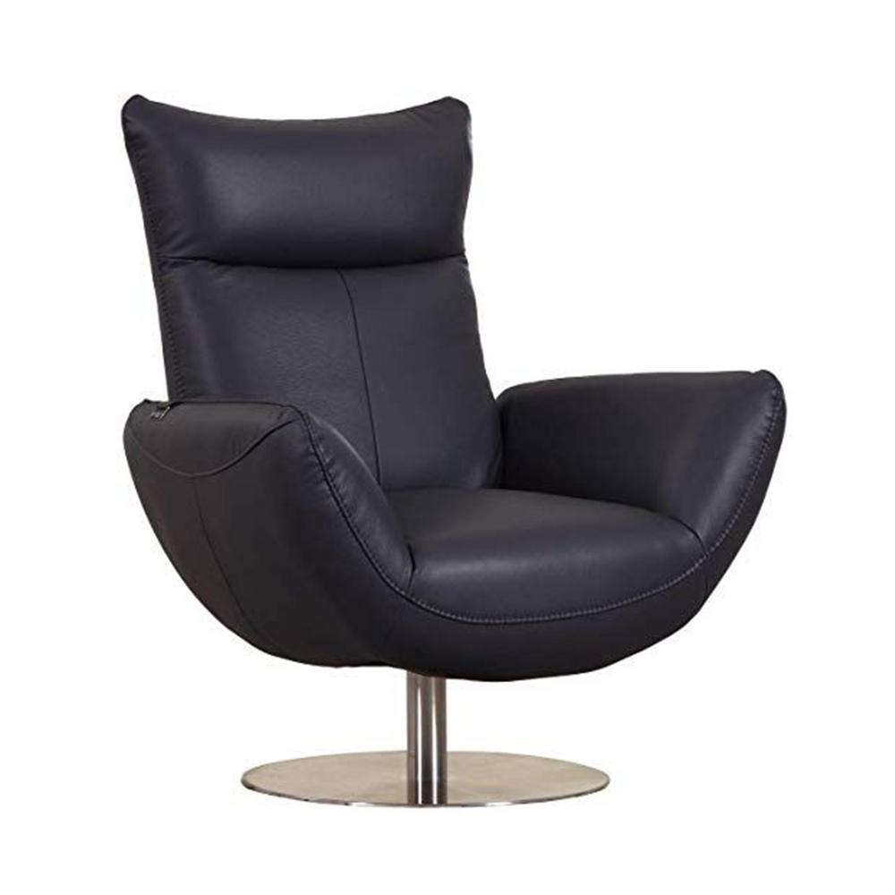 Homeroots Leather Lounge Chair 15218