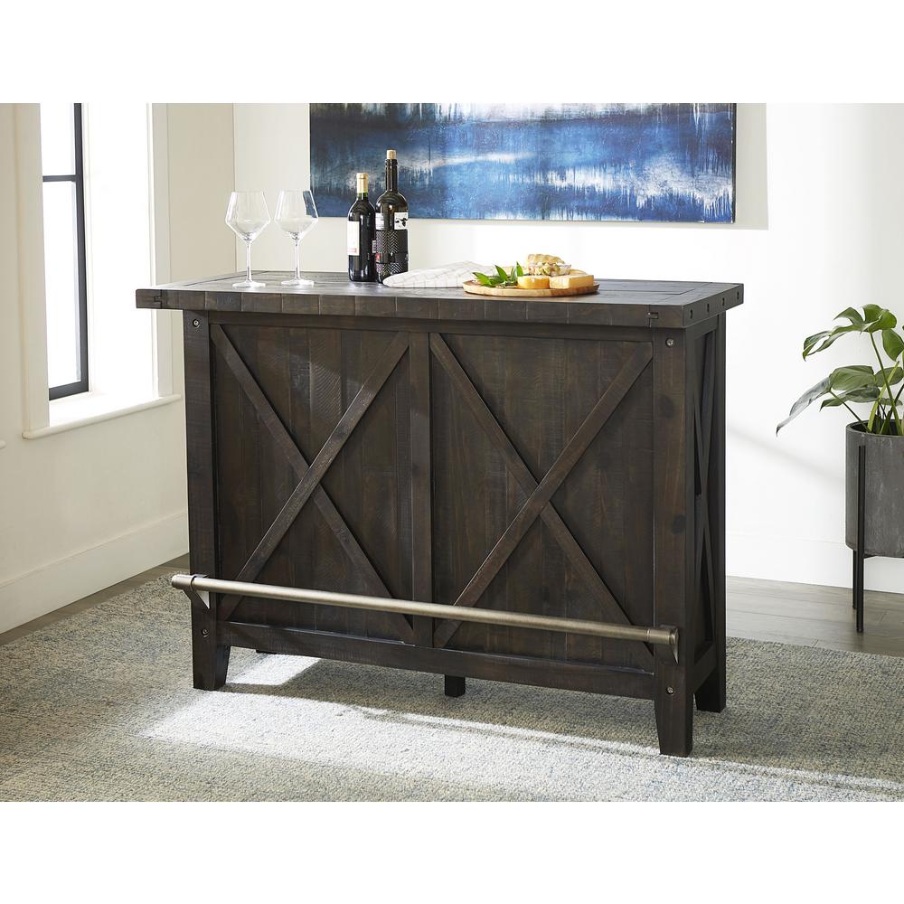 Modus Furniture Internat Cafe Wood Bar Cabinet Wine Storage 438