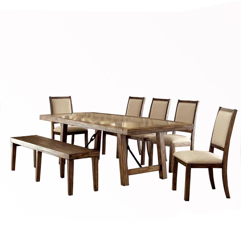 Williams Oak Table Set Brown Kitchen Dining