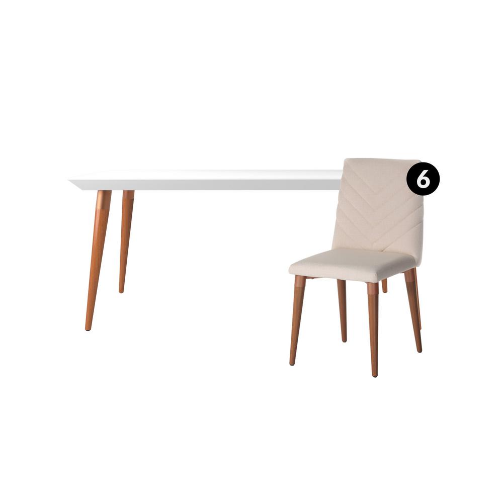 Manhattan Comfort Table Chair Set Gloss 464