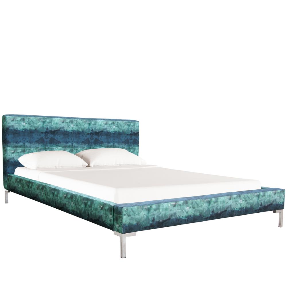 Skyline Furniture Twin Teal Platform Bed Teal 102