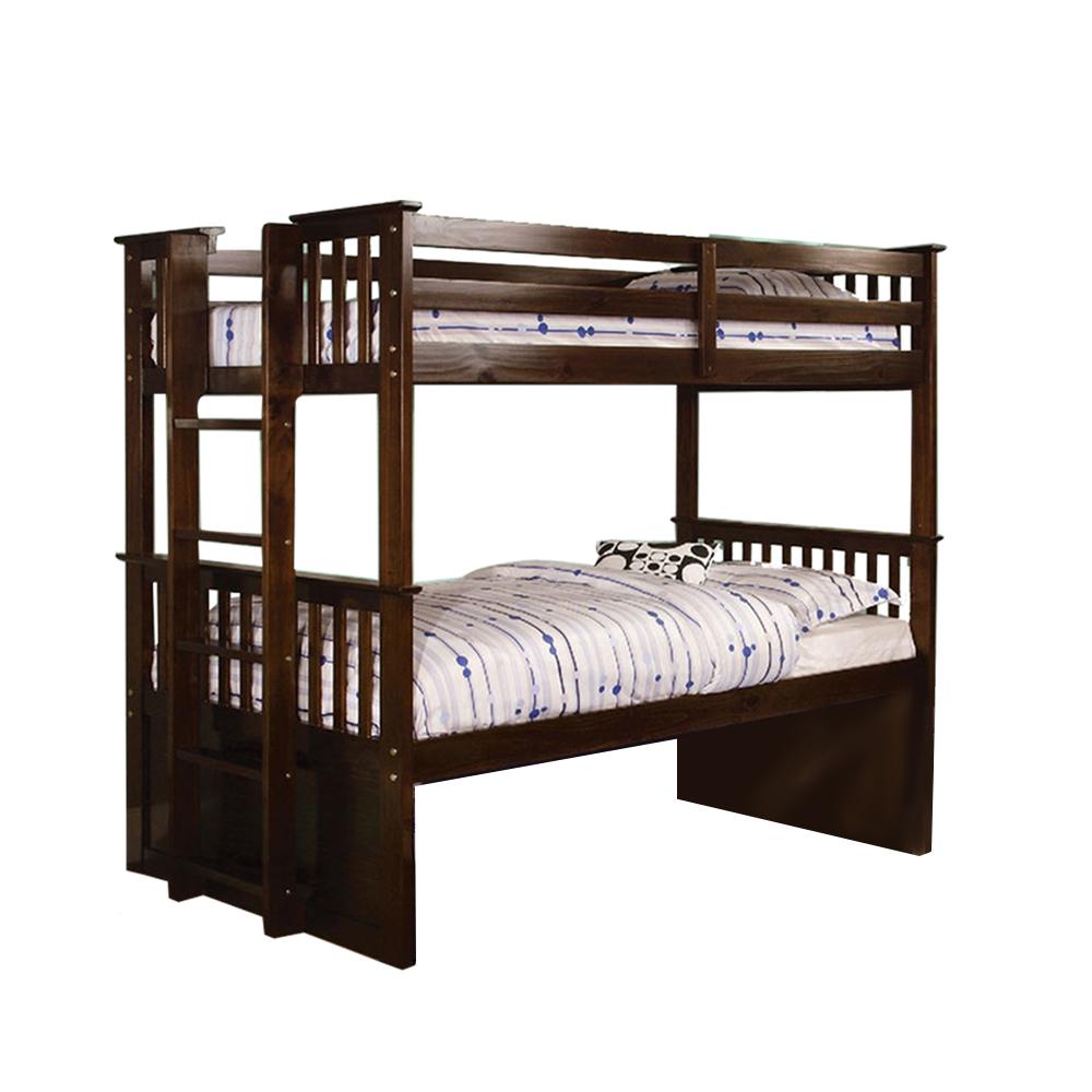 Williams Walnut Twin Bunk Bed Trundle Drawers Beds Bed Frames