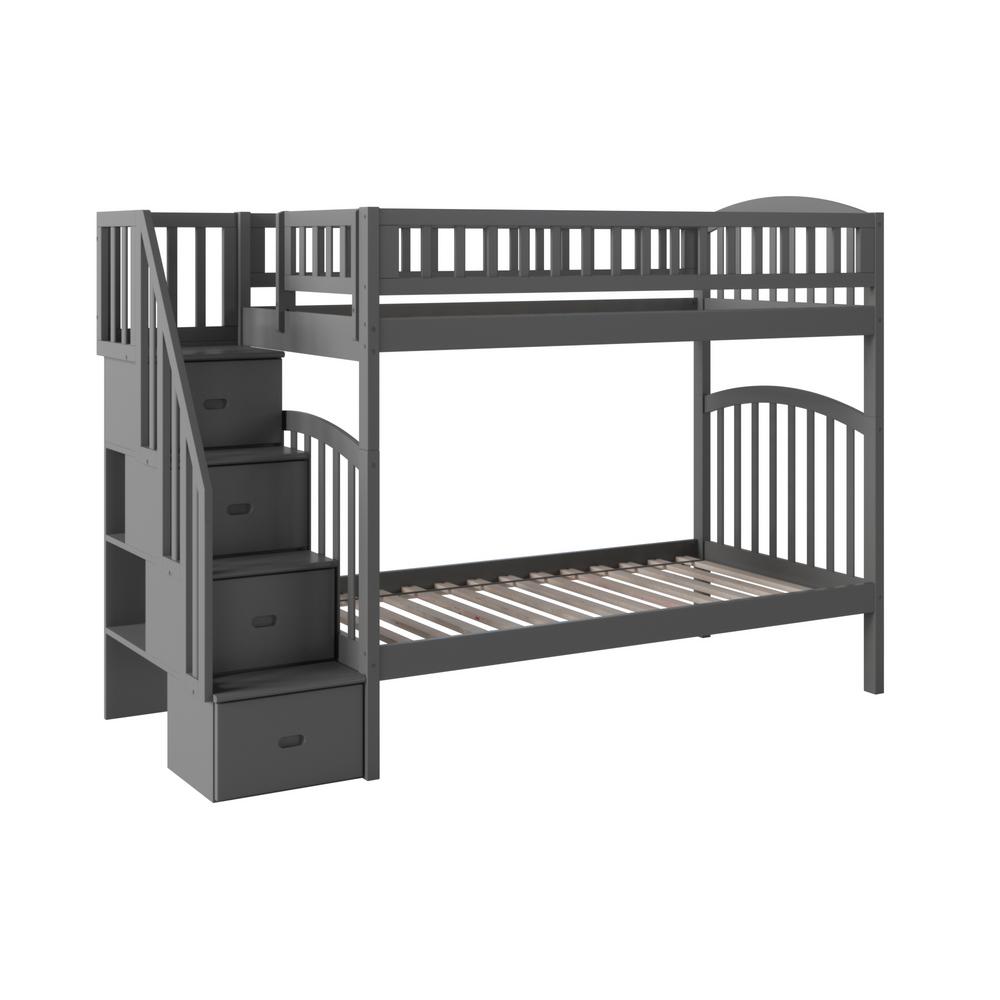 Atlantic Furniture Twin Bunk Beds Bed Frames