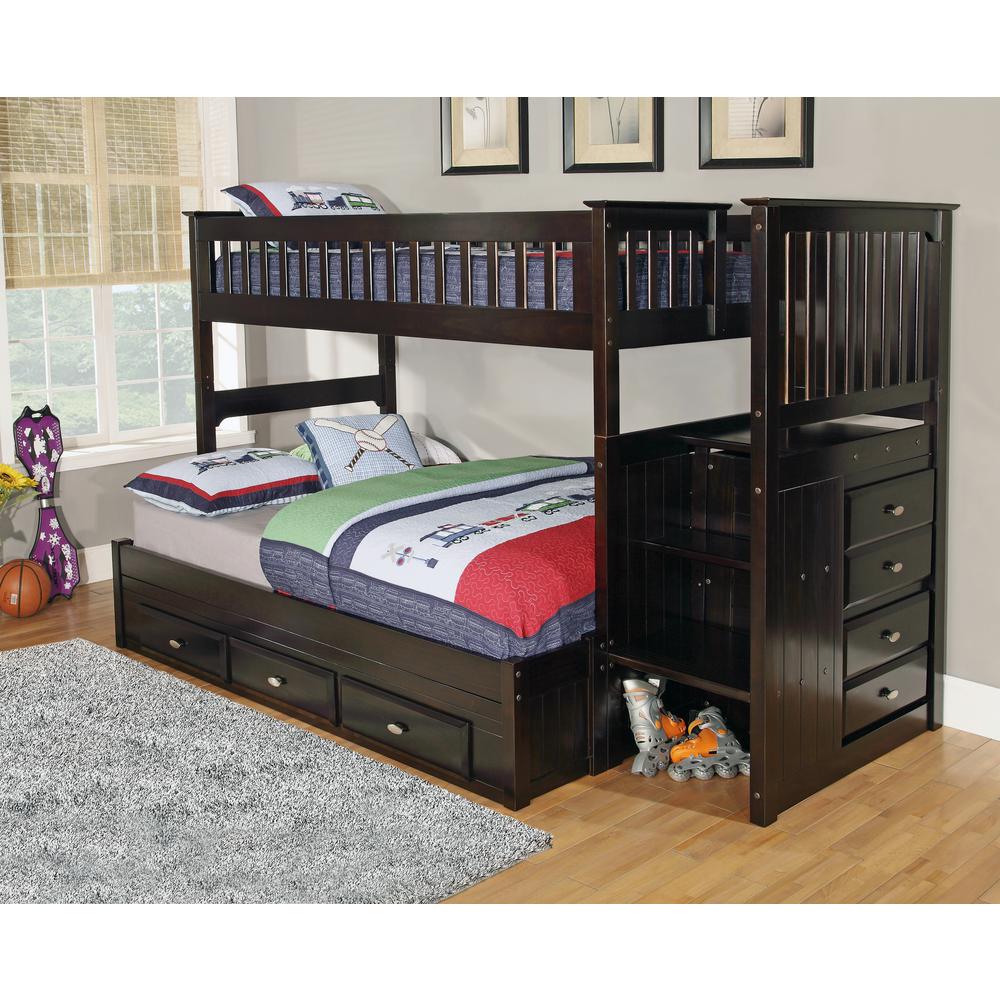 American Furniture Classics Twin Pine Bunkbed Drawer Brown Beds Bed Frames