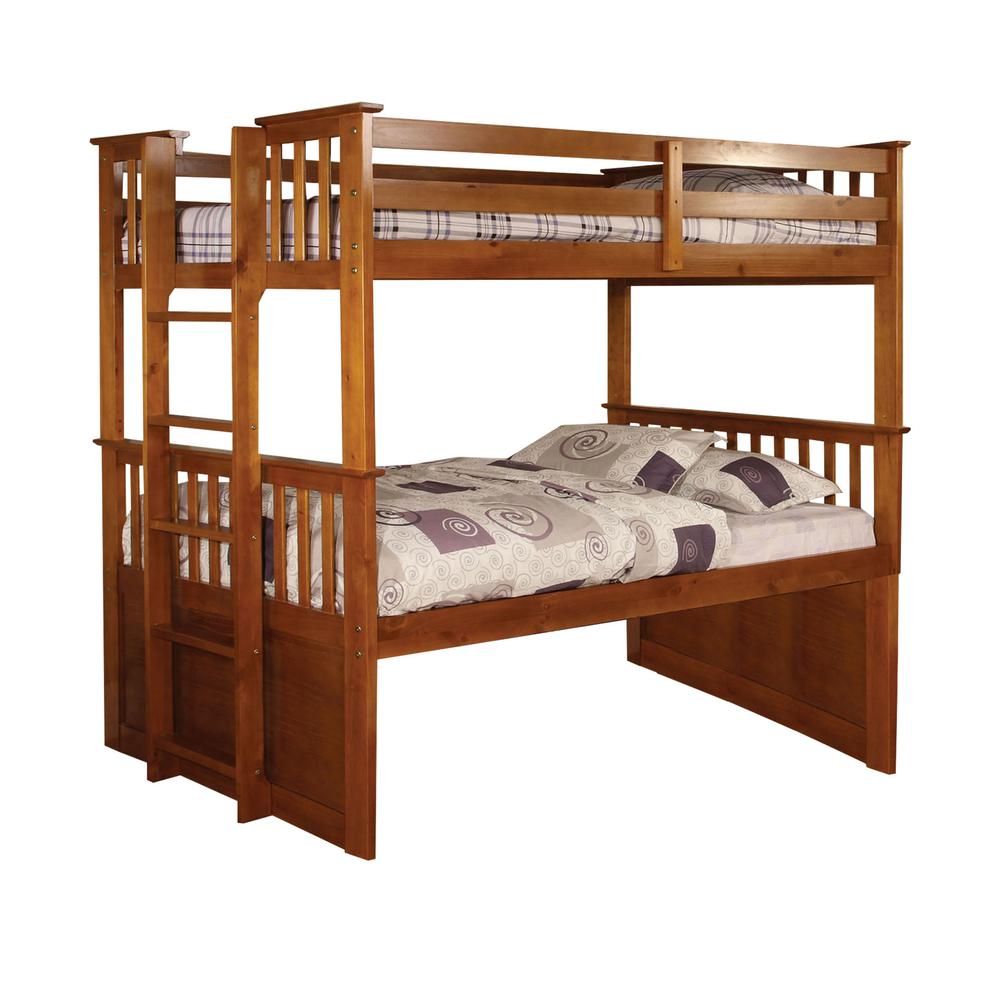 Williams Oak Twin Bunk Bed Brown Beds Bed Frames