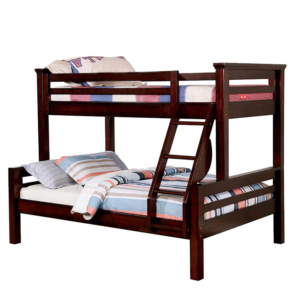 Williams Twin Bunk Bed Walnut Brown Beds Bed Frames