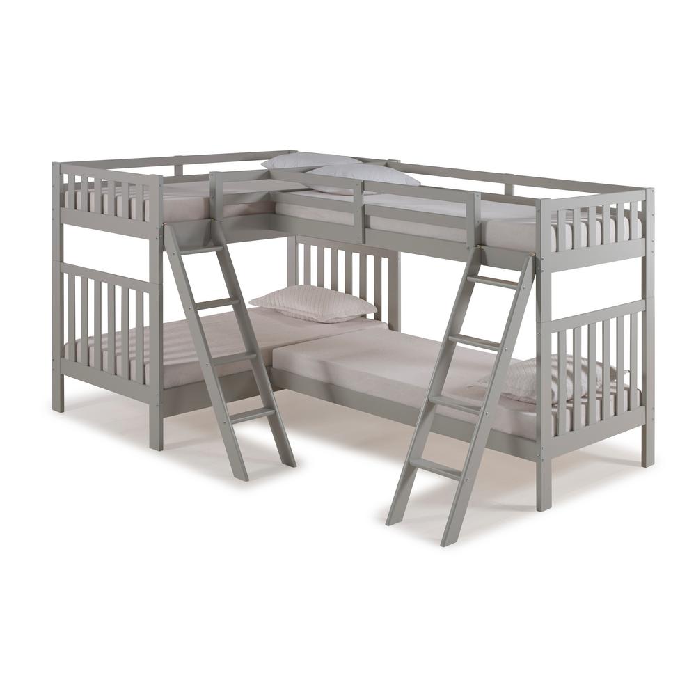 Alaterre Furniture Twin Bunk Bed Quadbunk Beds Bed Frames