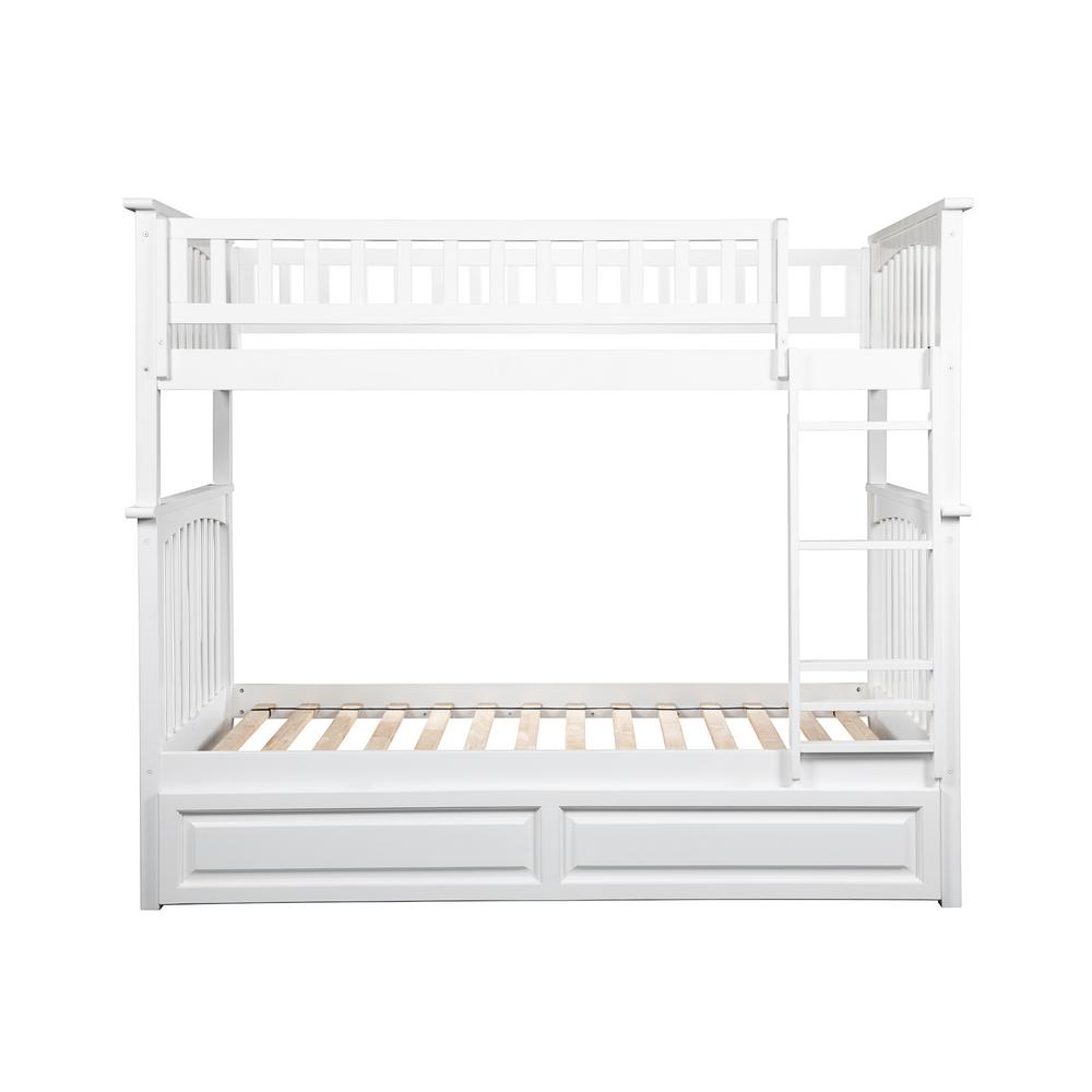 Atlantic Furniture Bunk Bed Twin Sized Panel Trundle Bed Beds Bed Frames